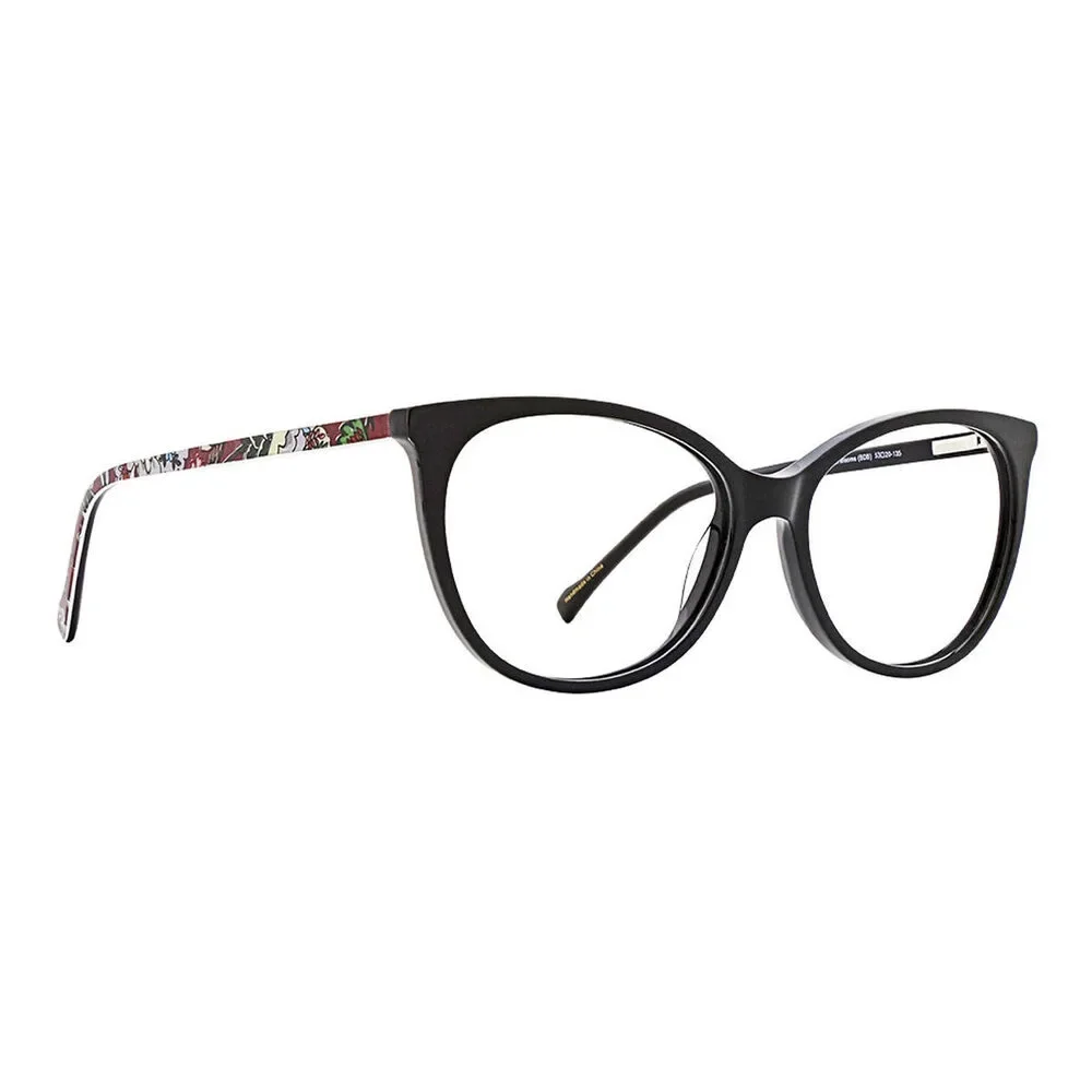 NWT Vera Bradley VB-EMBER-BORDEAUX-BLOOMS 00mm New Eyeglasses